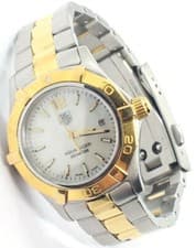 Ladies Tag Heuer Aquaracer Watch Two-Tone Steel Women's Watch -MOP Dial- WAF1424