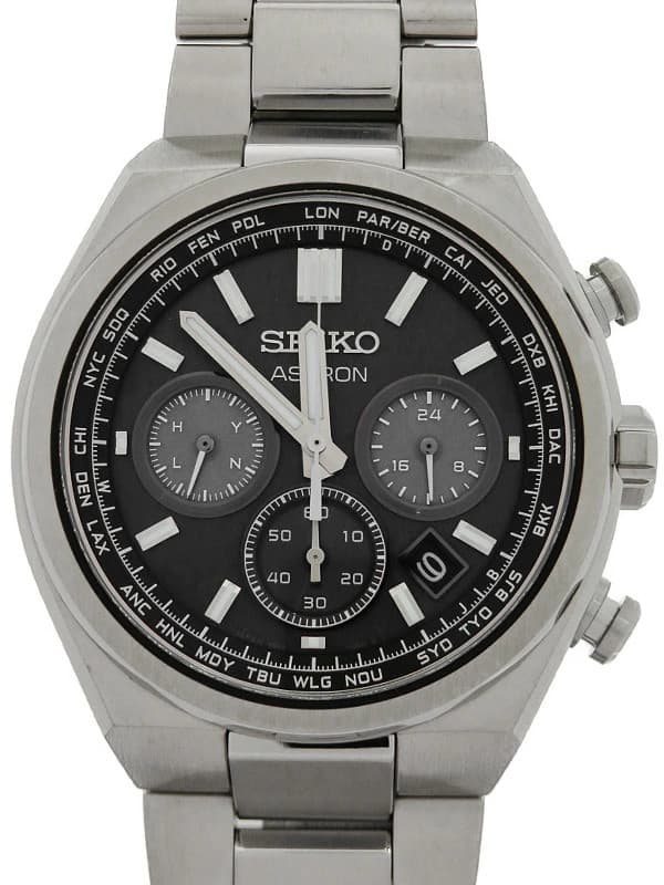 SEIKO Astron Nextar Solar Radio-Controlled Watch SBXY097 41mm Black Dial