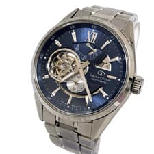 Orient Star DK05-CO-B Open Heart Power Reserve Automatic Watch Blue Dial Used