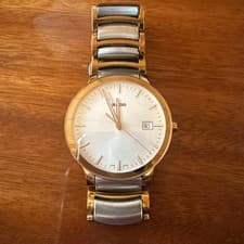 RADO Centrix Stainless Steel Gold & Silver Watch White Dial Used
