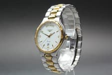 [Near MINT] Longines Conquest L1.615.3 White Dial Day/Date Quartz Men's Watch
