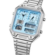 CITIZEN RECORD LABEL Playground Edition JG2120-73L Ana-Digi Blue Dial Temp New