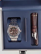 TW Steel TW9011 45mm Skeleton Automatic NH70 Steel Watch Full Kit VGUC