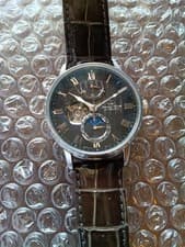 Orient Star Automatic Watch RK-AY0104N Moonphase Black Dial