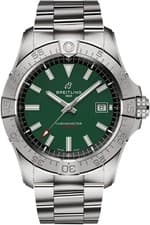 Breitling Avenger A17328 Green Dial Date Automatic Steel 42mm Men's Watch