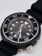 SEIKO V147 0AY0 Prospex Solar Diver Watch Black 200m Genuine Authentic