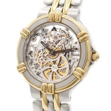MAURICE LACROIX Watch Calypso Skeleton 14419 YG Yellow Gold Stainless Steel
