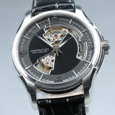 Near MINT HAMILTON Jazzmaster Viewmatic H325651 Open Heart Auto Men's Watch