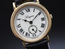 1982 Longines 150th Anniversary 178 5200 Small Second Qz 24mm Unisex Watch JAPAN