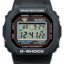 Casio G-Shock DW-5000-1 Vintage Digital Watch Used w/ Box Japan