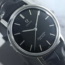 OMEGA SEAMASTER DE VILLE MANUAL WINDING 17 JEWELS CAL.601 BLACK DIAL MEN'S WATCH