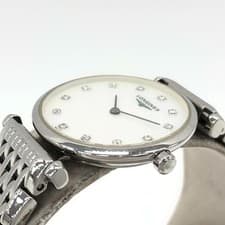 Longines L4.209.4 Classic 12P Diamond Shell Dial Quartz Watch Ladies