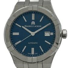 Maurice Lacroix AIKON Automatic Blue Steel Men’s Watch 200m Waterproof From Japa
