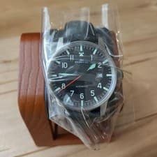 FORTIS FORTIS Flieger Classic Auto Date Black Dial SS Men's Watch Boxed Auth