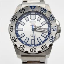Seiko 5 Sports 4R36-02T0 SRP481K1 Day Date Stainless Steel Automatic Mens Watch