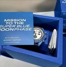Swatch x Omega Bioceramic Moonswatch Mission To Super Blue Moonphase SO33N700