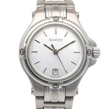 Gucci Women's Quartz Steel Watch 9040L Stainless Steel Used 1 Yr Warranty