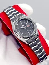 ❤️ 25mm [WORKS] 1980 SEIKO 5 AUTOMATIC Day-Date Women's Vintage Watch 17 Jewels