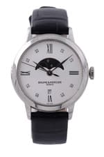 NEW Baume & Mercier Classima Moonphase 10329 Quartz - 31mm Diamond Dial - £1875