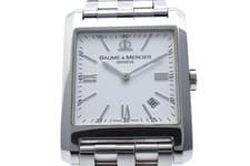 New Batt Baume & Mercier 65562 MOA8676 Hampton Square Mid-size Qz Unisex Watch