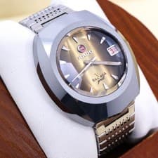 Rado Men Wristwatch Balboa Brown Round Silver Automatic Work 132681