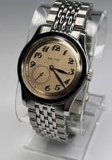 Baltic MR01 Men's 36mm Steel Salmon Brown Dial Automatic Micro Rotor Watch B & P