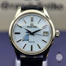 2026 Grand Seiko Elegance Spring Drive SkyFlake Blue Dial 40mm SBGA407 UNWORN