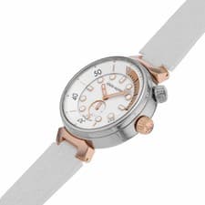 LOUIS VUITTON WATCH TAMBOUR STREET DIVER QA166Z QUARTZ WHITE ROSE GOLD/SS MEN'S