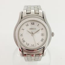 Gucci 5500L Ladies Watch Silver Used Scratched
