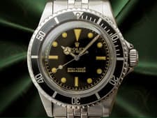 Rolex Submariner Ref. 5513 Bezel-less 40mm 200M Black Dial Vintage Men's watch