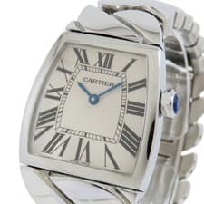Cartier LaDognia LM W6600221 Men's Silver Dial SS Stainless Steel Watch