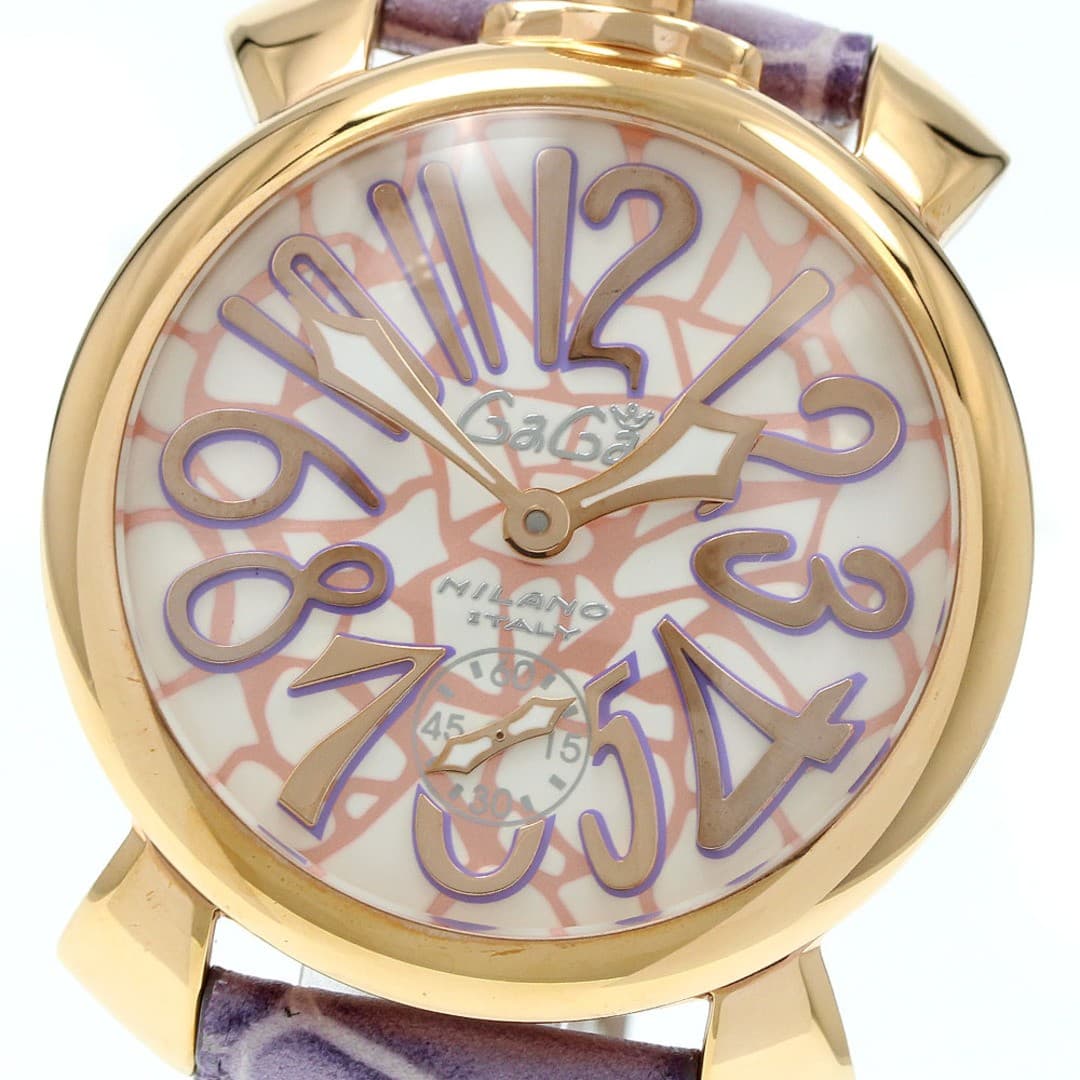 GaGa Milano Manuale 48 Small Second Manual Wind Mens Pre-owned From Japan