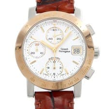 GIRARD PERREGAUX chronograph 7500 Date 30m White Stainless Steel Men Automatic
