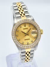 Rolex Datejust 26mm 69173 Jubilee Diamond Dial Diamond Bezel Two Tone Box