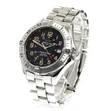 BREITLING SUPER OCEAN A17040 41mm SS Black Dial Automatic Date #C532