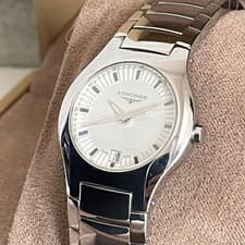 Longines Ladies Quartz Watch Silver Dial Used Authentic