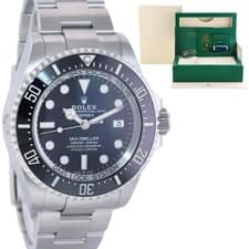 2024 NEW PAPERS 136660 Rolex Sea-Dweller Deepsea Black Ceramic 44mm Watch Box