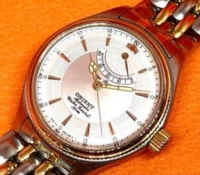 Orient Automatic Dress Watch EW03 000 T Power Reserve Wristwatch wrist 17cm