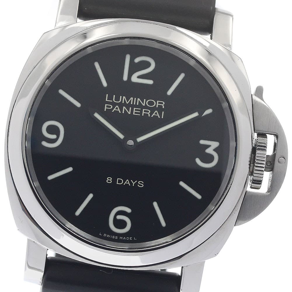 PANERAI Luminor Base 8DAYS Acciaio PAM00560 Hand Winding Men's Watch_952747