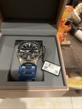 Hamilton Khaki Navy Men's Black Watch with Silver Stainless Steel Band -...