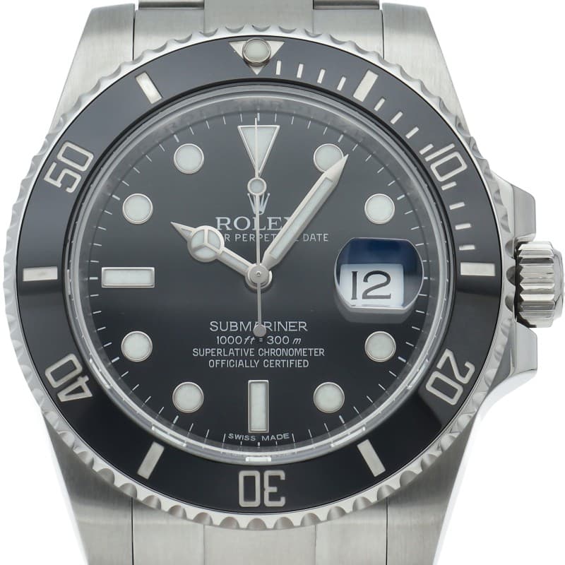 ROLEX Submariner Date Watch 116610LN Stainless Steel mensWatch black USED