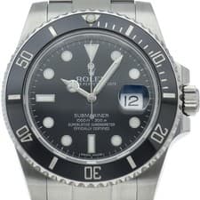 ROLEX Submariner Date Watch 116610LN Stainless Steel mensWatch black USED