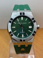 MAURICE LACROIX AIKON Automatic 39mm Green Dial Wristwatch Mens Luxury