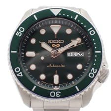 SEIKO 5 Sports Mechanical Automatic Men's Watch Day Date Green Dial SBSA013 / 4R