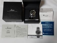 Sinn 556 BEAMS Limited 100 Automatic Watch Black Dial Leather Set Unused Japan