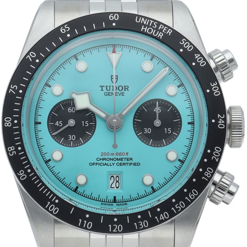 TUDOR Black Bay Chronograph Watch in Flamingo Blue M79360N-0024 Stainless St...