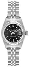 Rolex Lady-Datejust 26mm Black Dial Stainless Steel Jubilee Women's Watch 79174