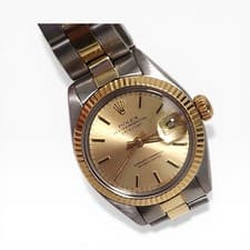 Rolex Ladies Datejust 26 mm Two Tone Champagne Oyster Watch 6916 Circa 1978