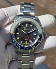 Squale 1545 30 Atmos Tropic GMT Ceramica Automatic Dive Watch 40mm Full Kit