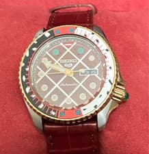 SEIKO JoJo Golden Wind Diavolo Watch Limited Rare Anime Automatic Red JP